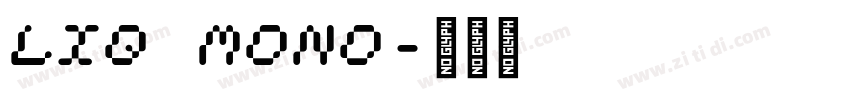 Liq Mono字体转换